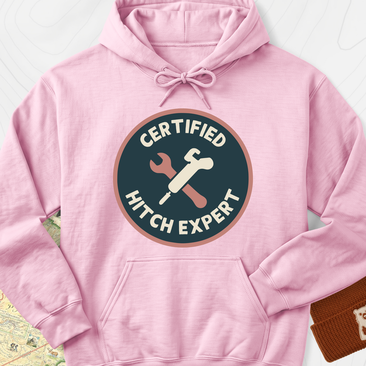 Hitch Expert Hoodie - Light Pink