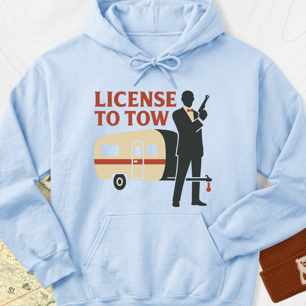 License to Tow Hoodie - Light Blue
