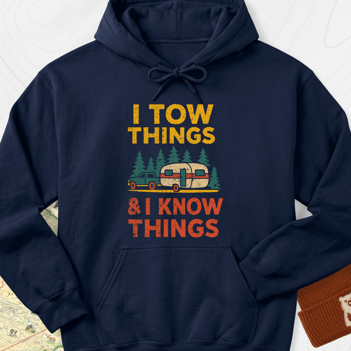 I Tow Things, I Know Things Hoodie - Navy