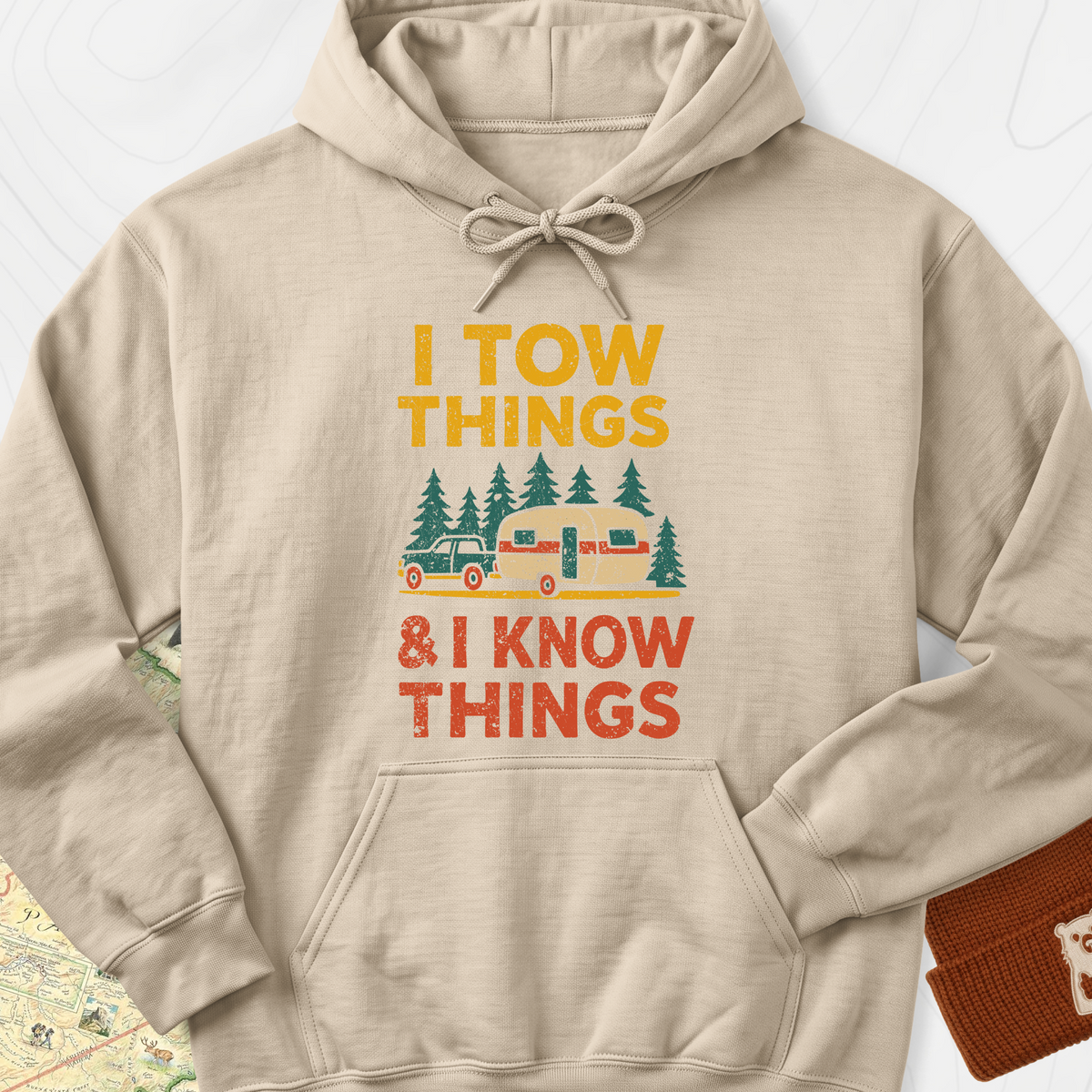 I Tow Things, I Know Things Hoodie - Sand