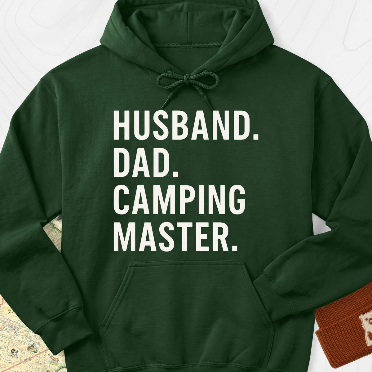 Camping Master Hoodie - Forest Green