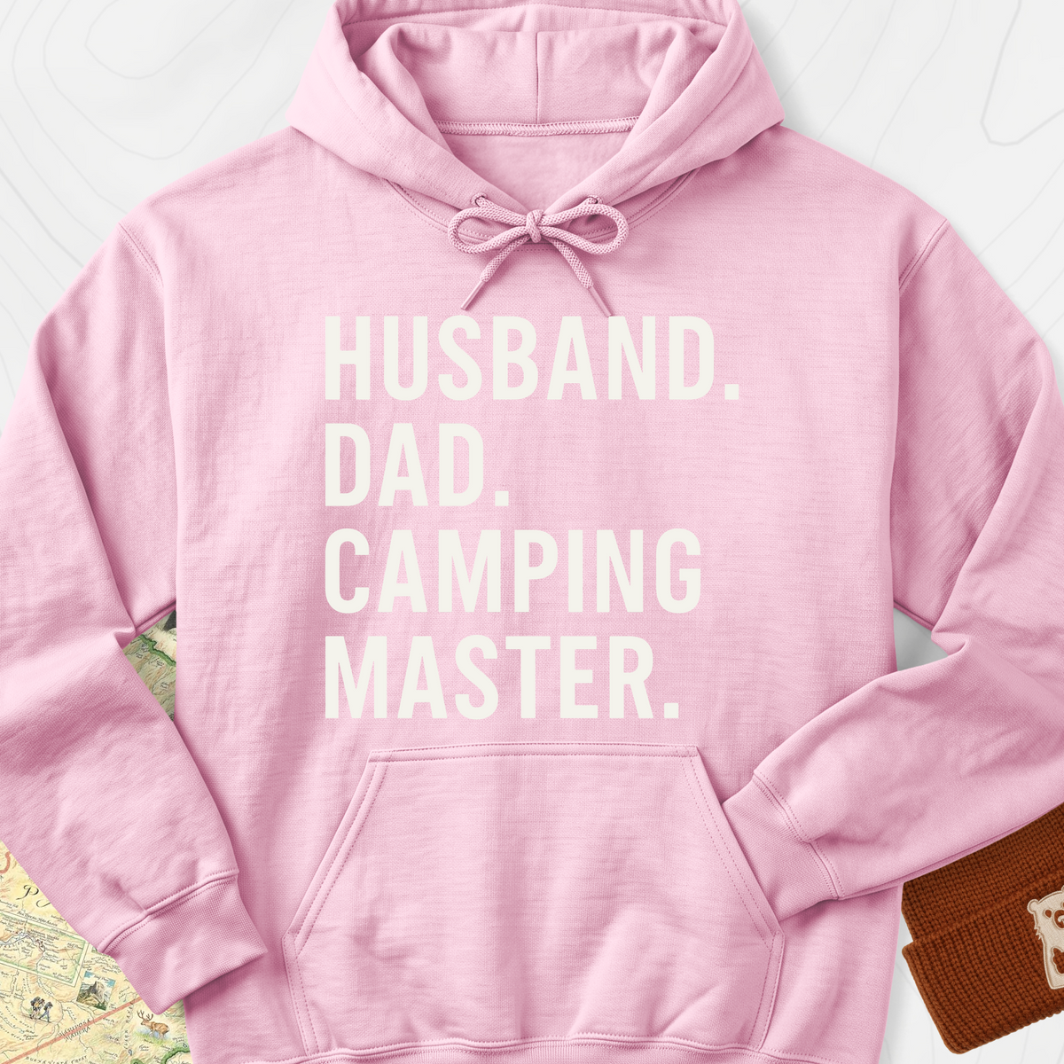 Camping Master Hoodie - Light Pink