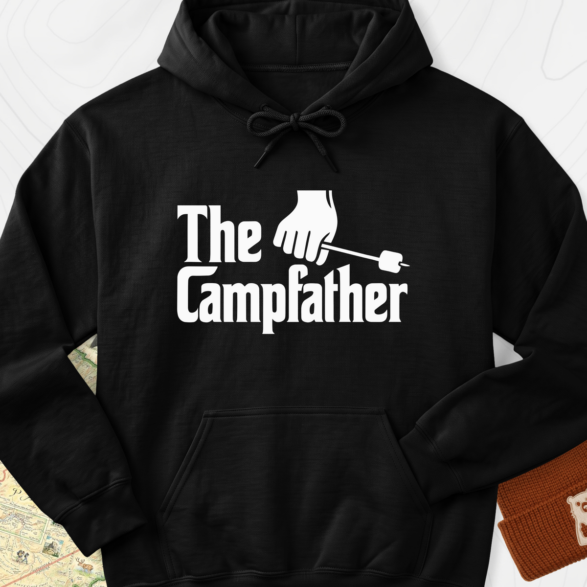 The Campfather Hoodie - Black
