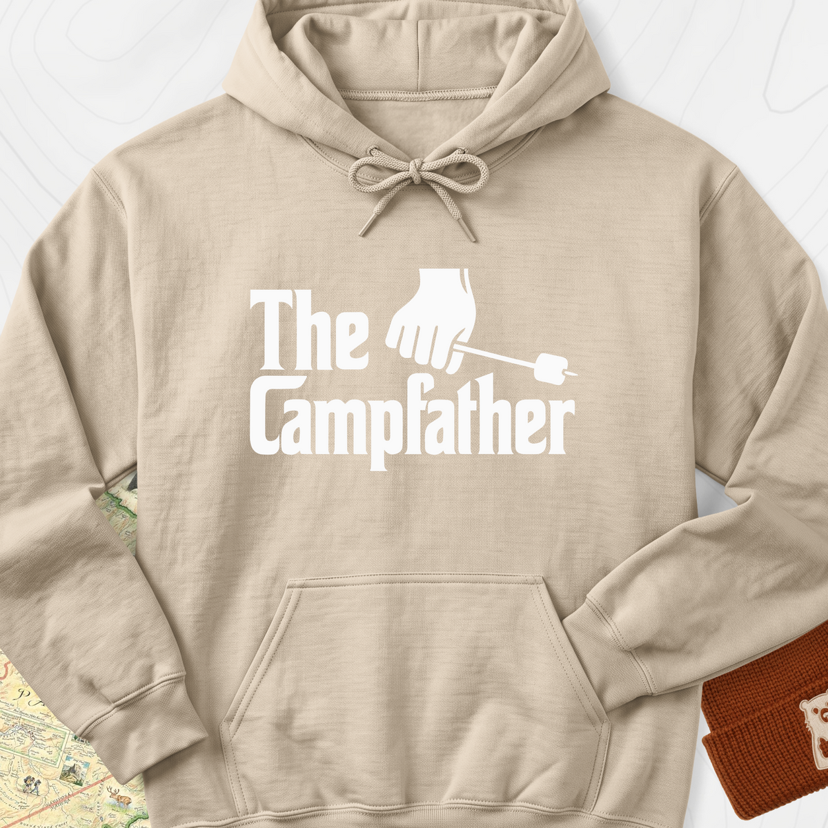 The Campfather Hoodie - Sand