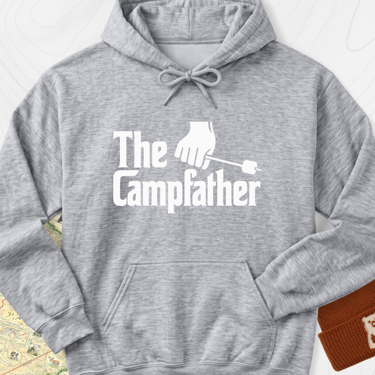 The Campfather Hoodie - Sport Grey