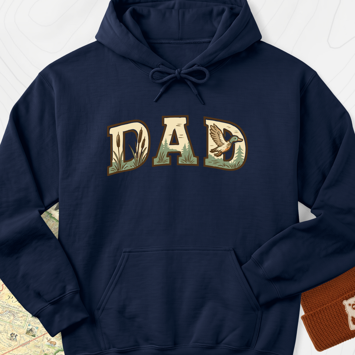 Wilderness Dad Hoodie - Navy