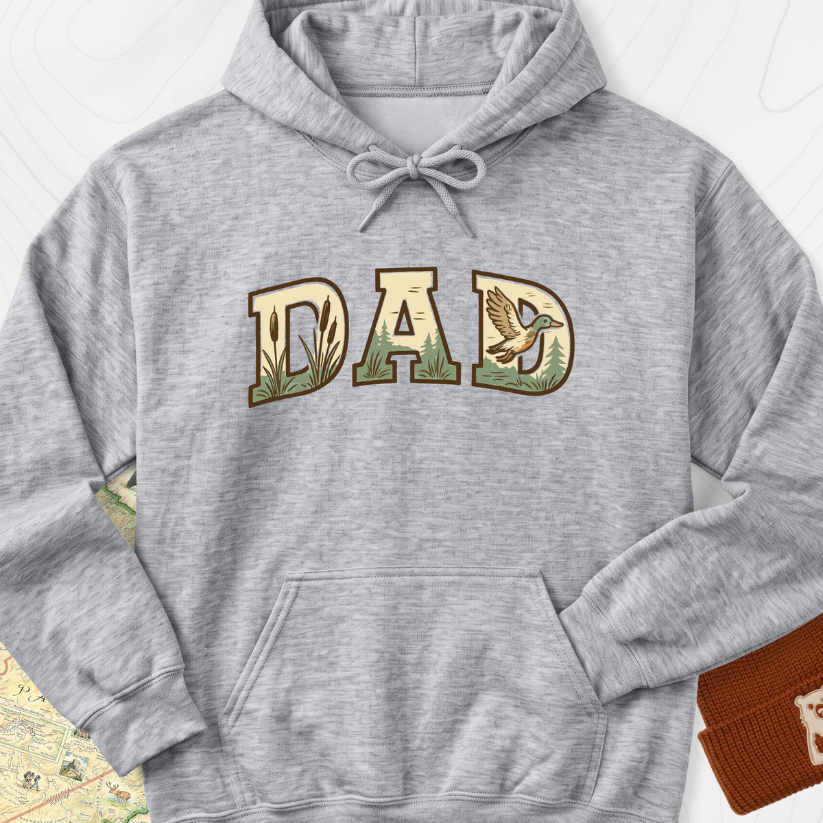 Wilderness Dad Hoodie - Sport Grey