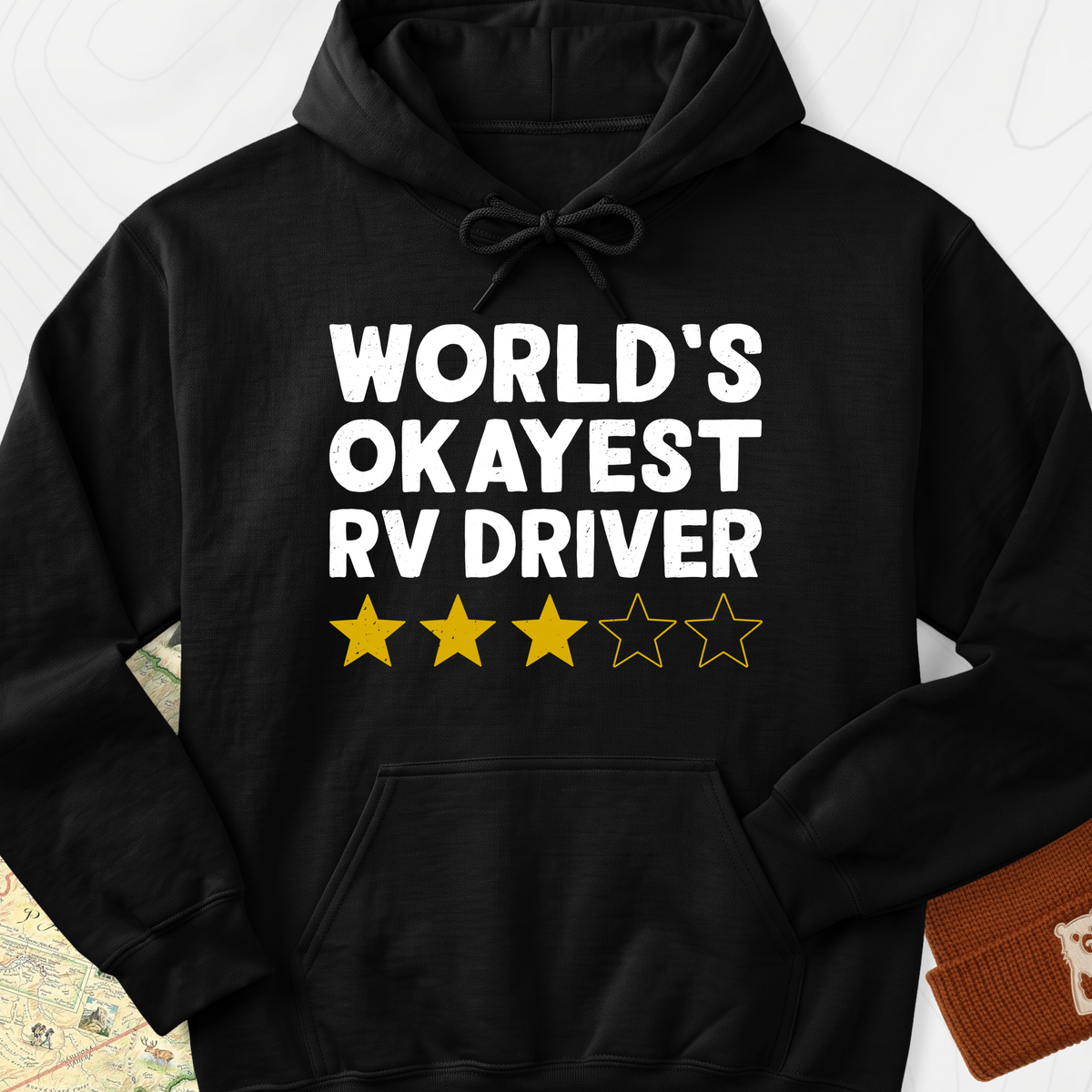 World’s Okayest RV Driver Hoodie - Black