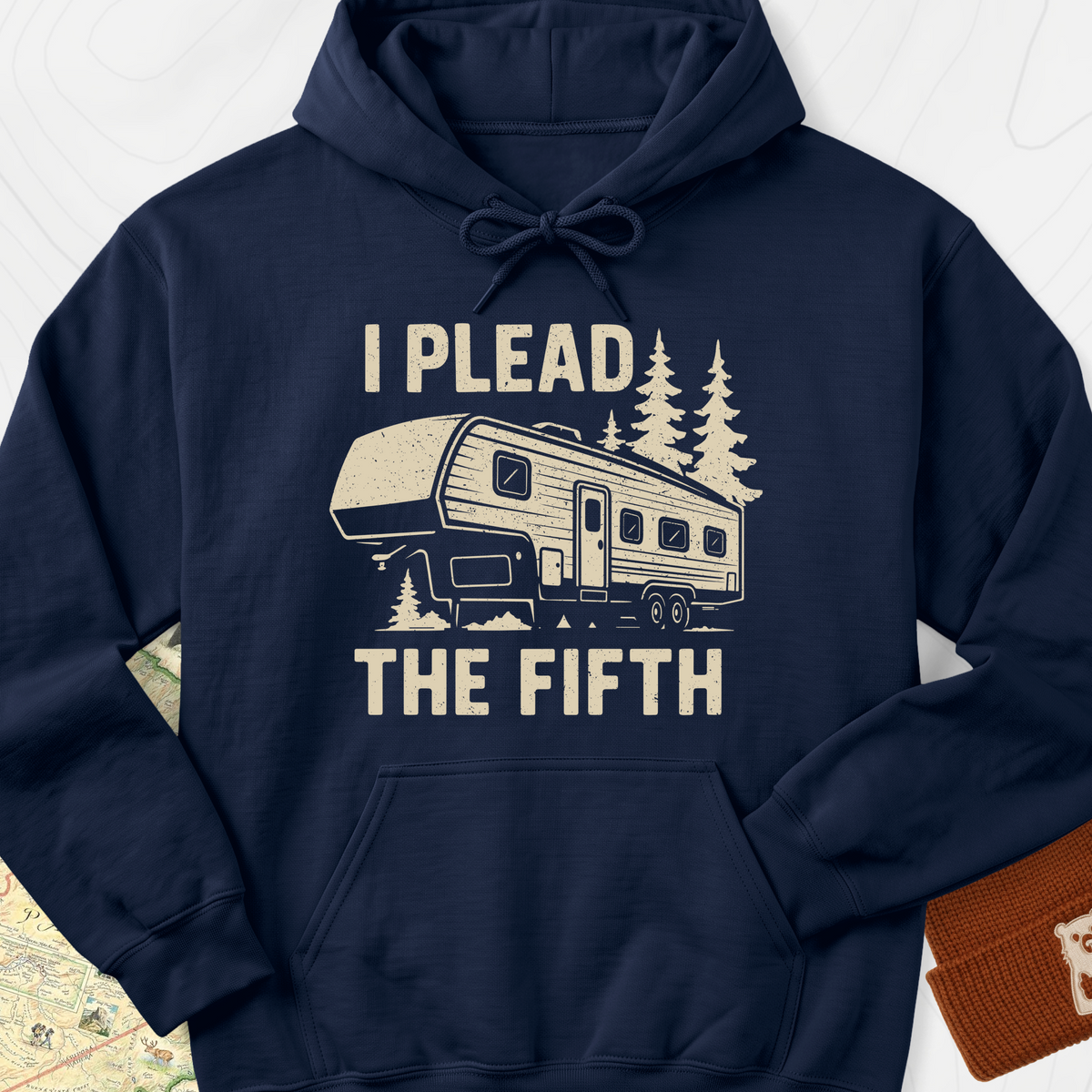 I Plead the Fifth Hoodie - Navy
