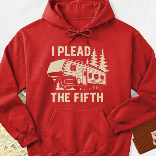 I Plead the Fifth Hoodie - Red