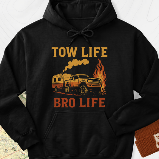 Tow Life, Bro Life Hoodie - Black