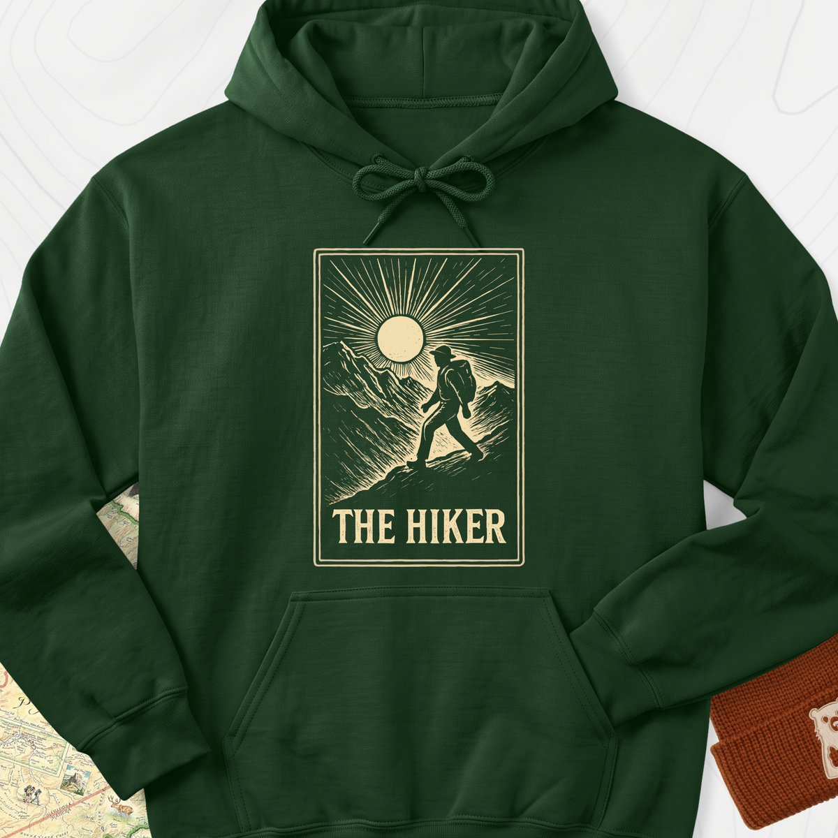 The Hiker Hoodie - Forest Green