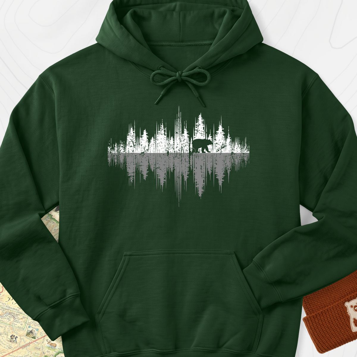 The Perfect Reflection Hoodie - Forest Green