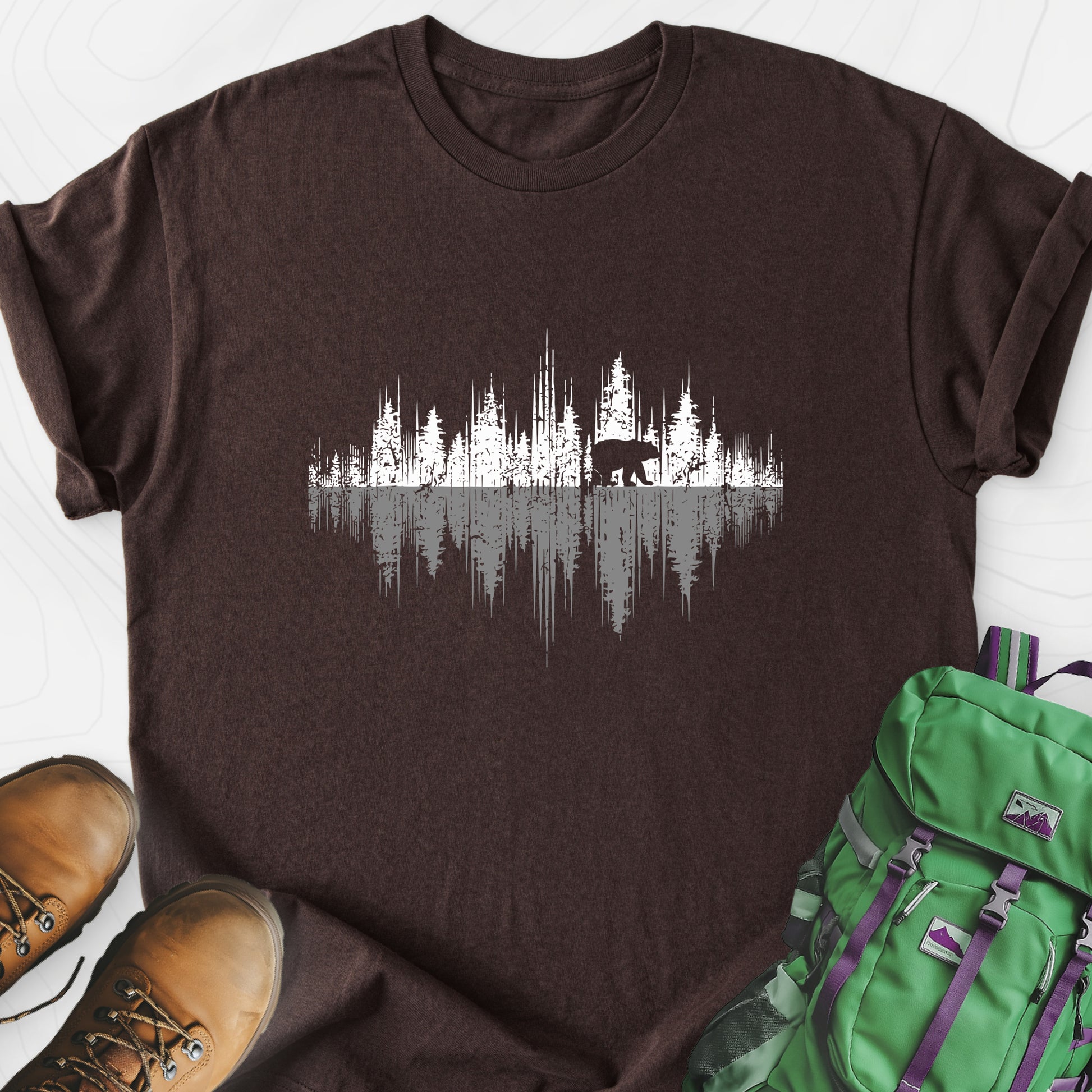 The Perfect Reflection Dark Chocolate front print lightweight T-shirt