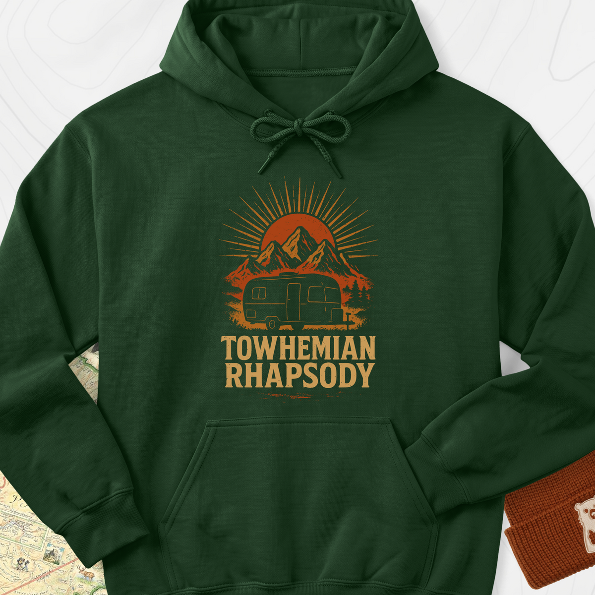 Towhemian Rhapsody Hoodie - Forest Green