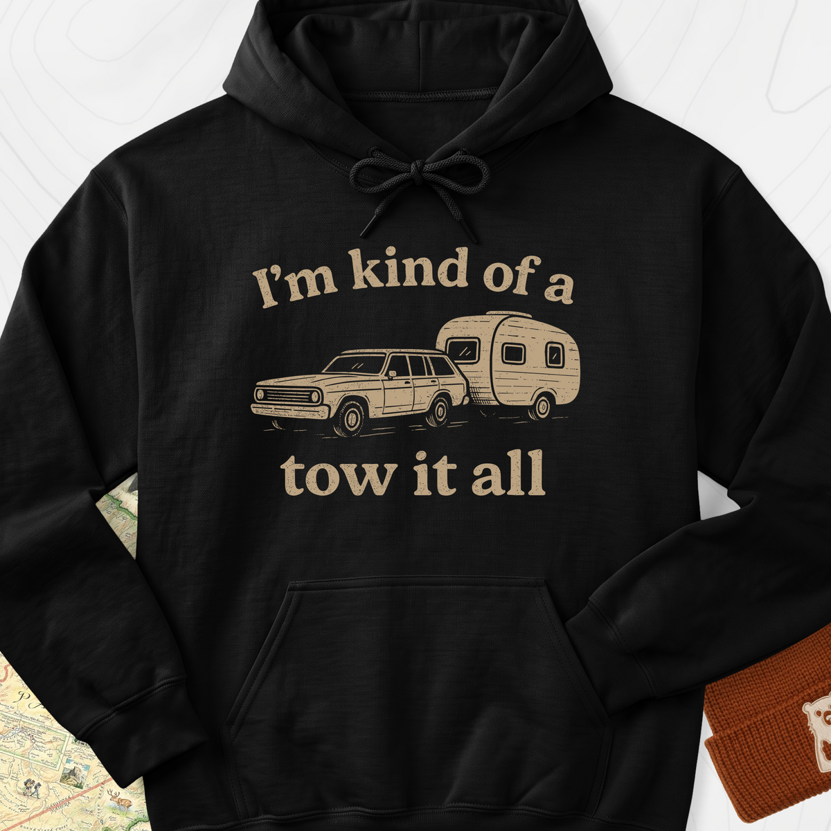 I'm Kind of a Tow It All Hoodie - Black