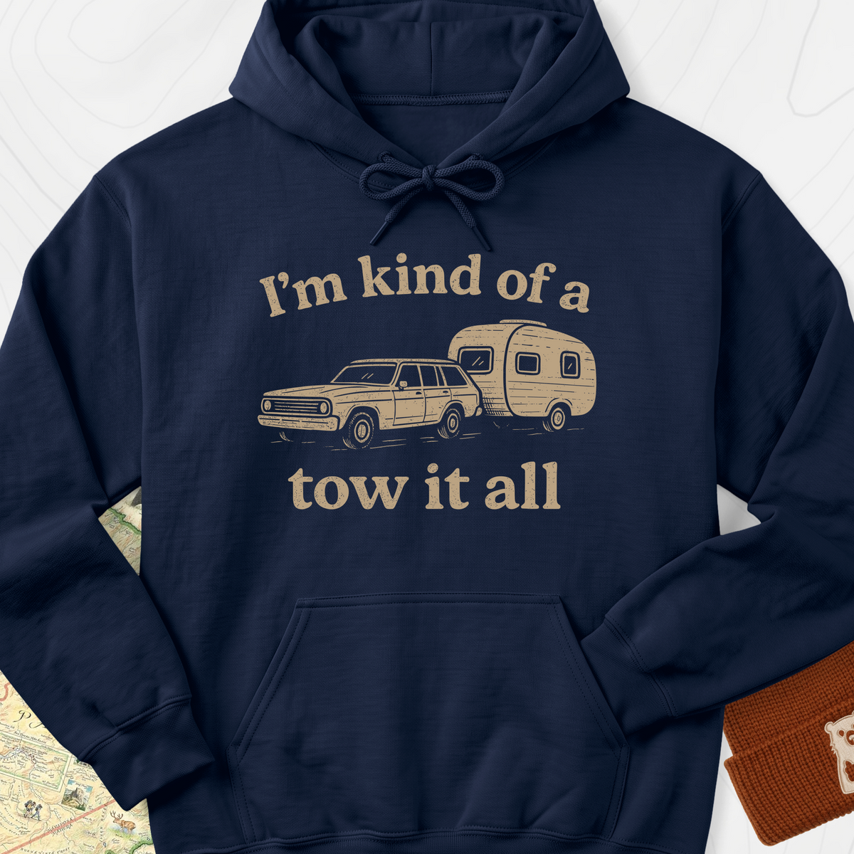 I'm Kind of a Tow It All Hoodie - Navy