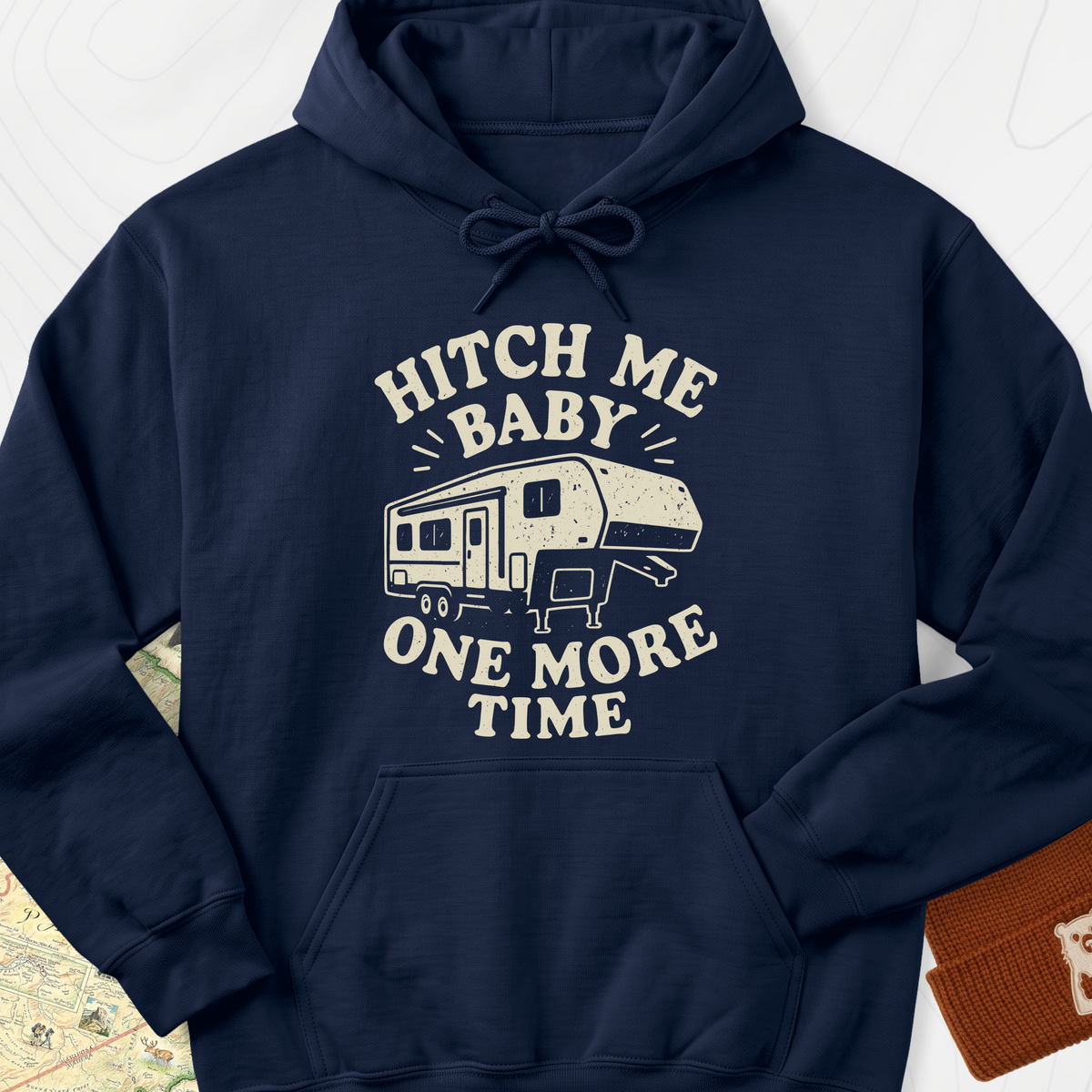 Hitch Me Baby One More Time Hoodie - Navy