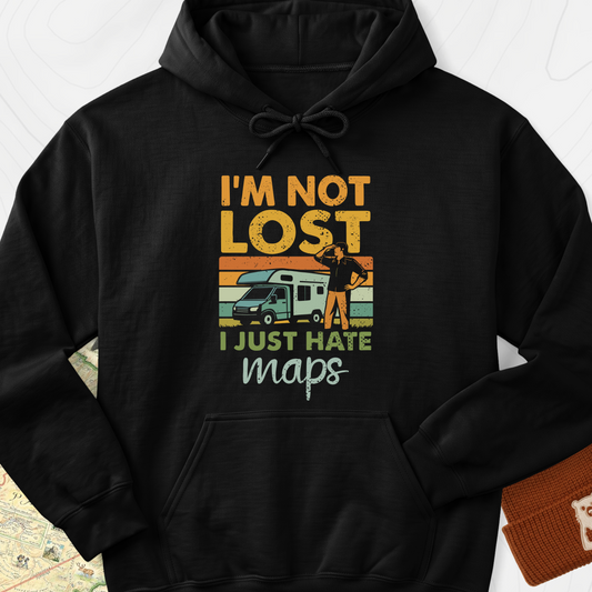 I’m Not Lost Hoodie - Black