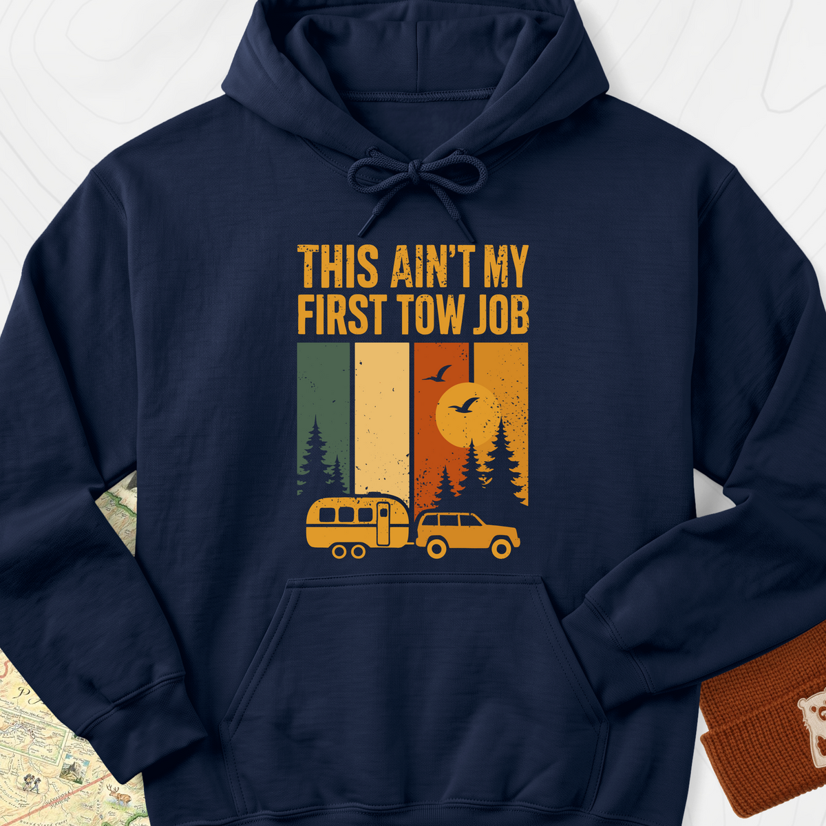 This Ain’t My First Tow Job Hoodie - Navy