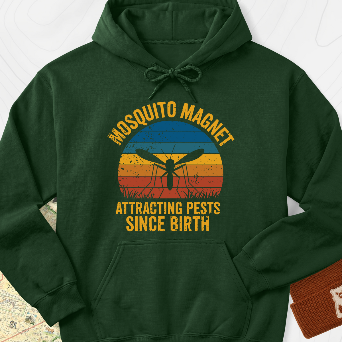 Mosquito Magnet Hoodie - Forest Green
