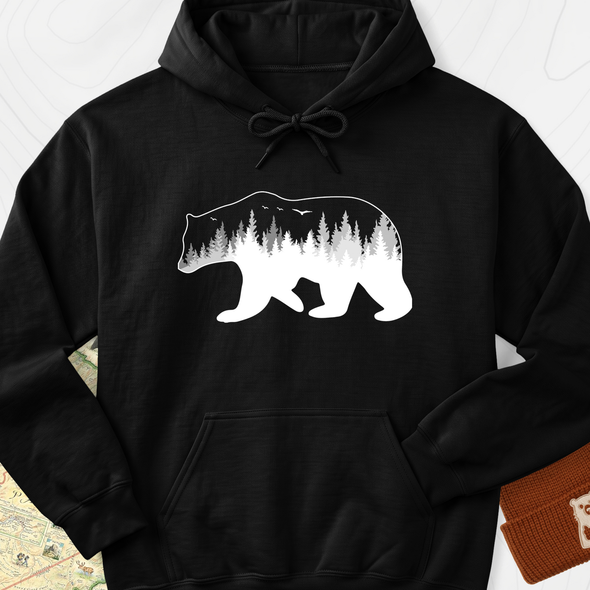 Bear Hoodie - Black