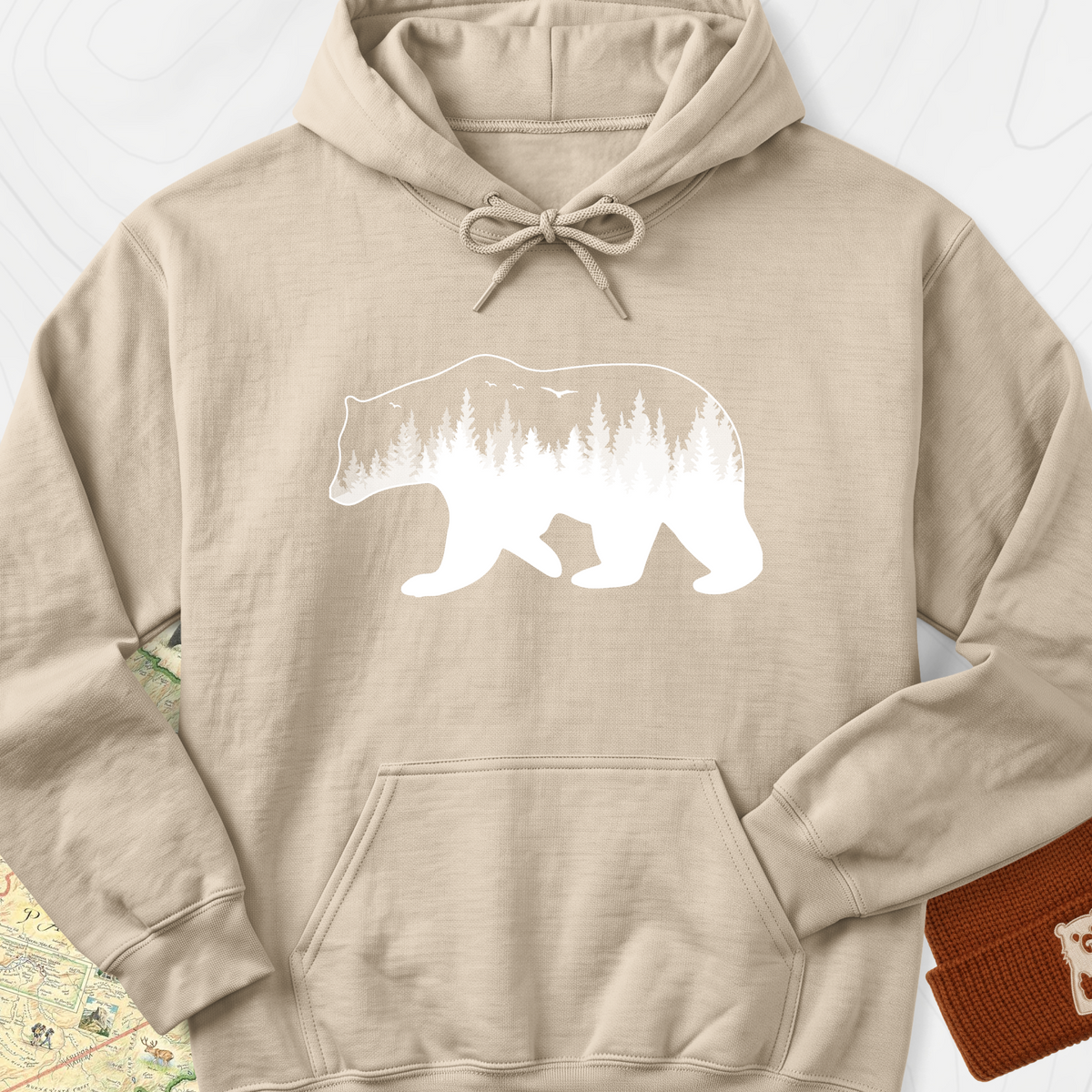 Bear Hoodie - Sand