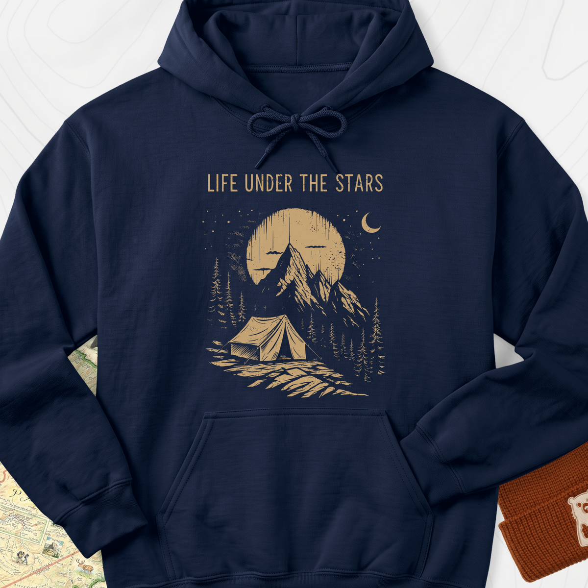 Life Under the Stars Hoodie - Navy