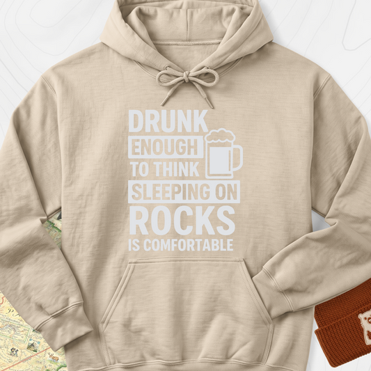 Drunk Enough Hoodie - Sand