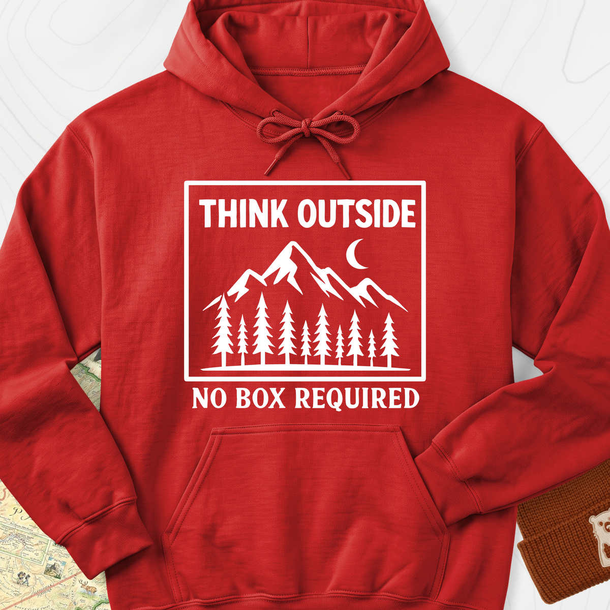 Think Outside Hoodie - Red
