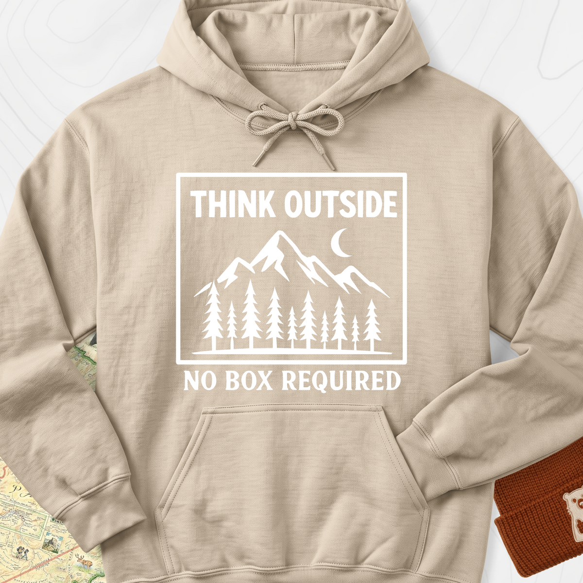 Think Outside Hoodie - Sand