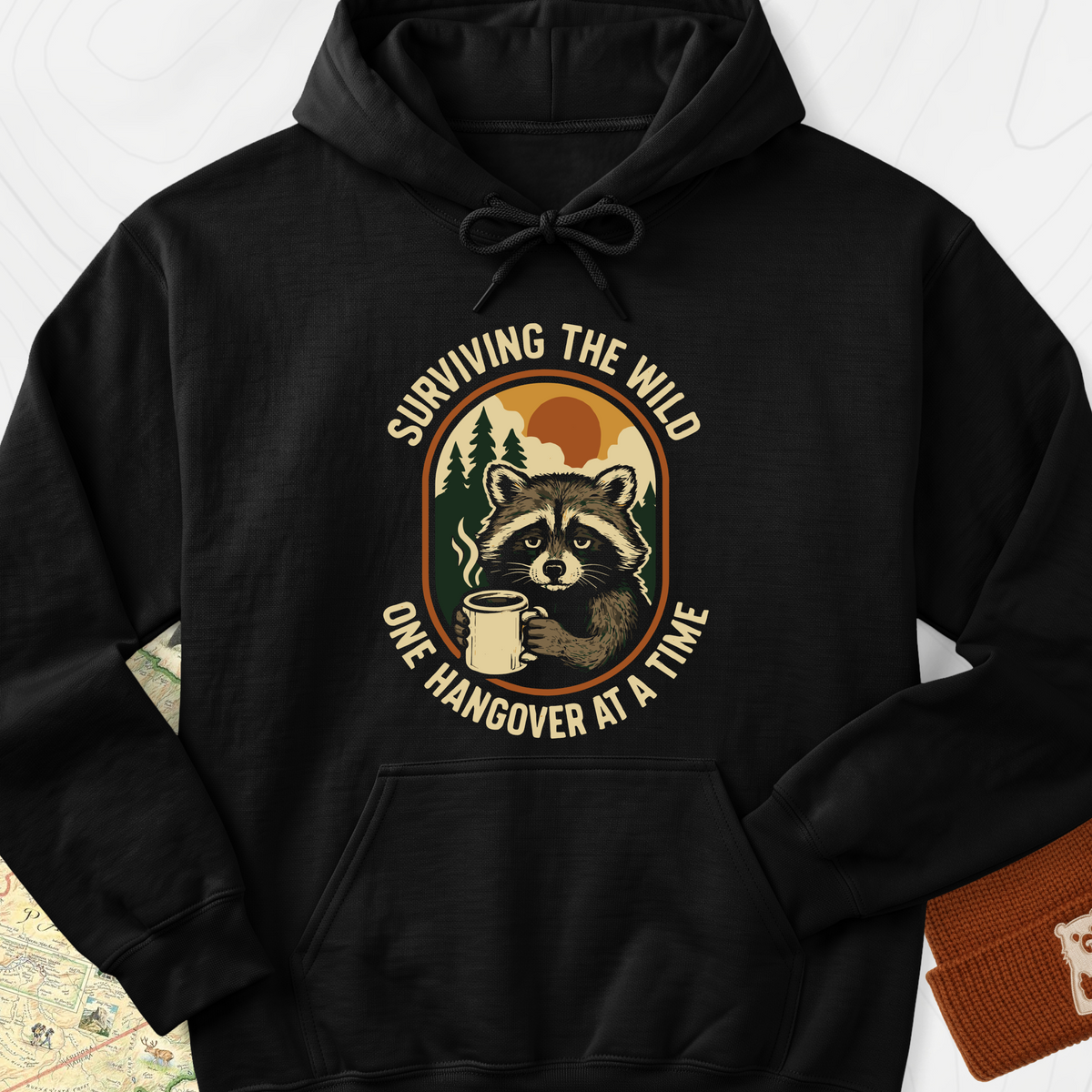 Surviving the Wild Hoodie - Black