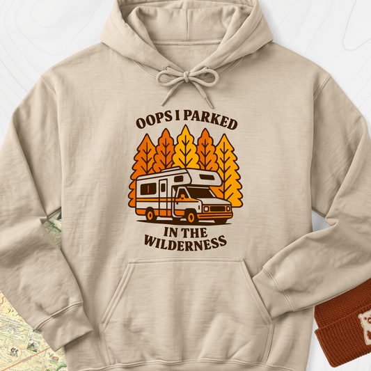 Parked in the Wilderness Hoodie - Sand