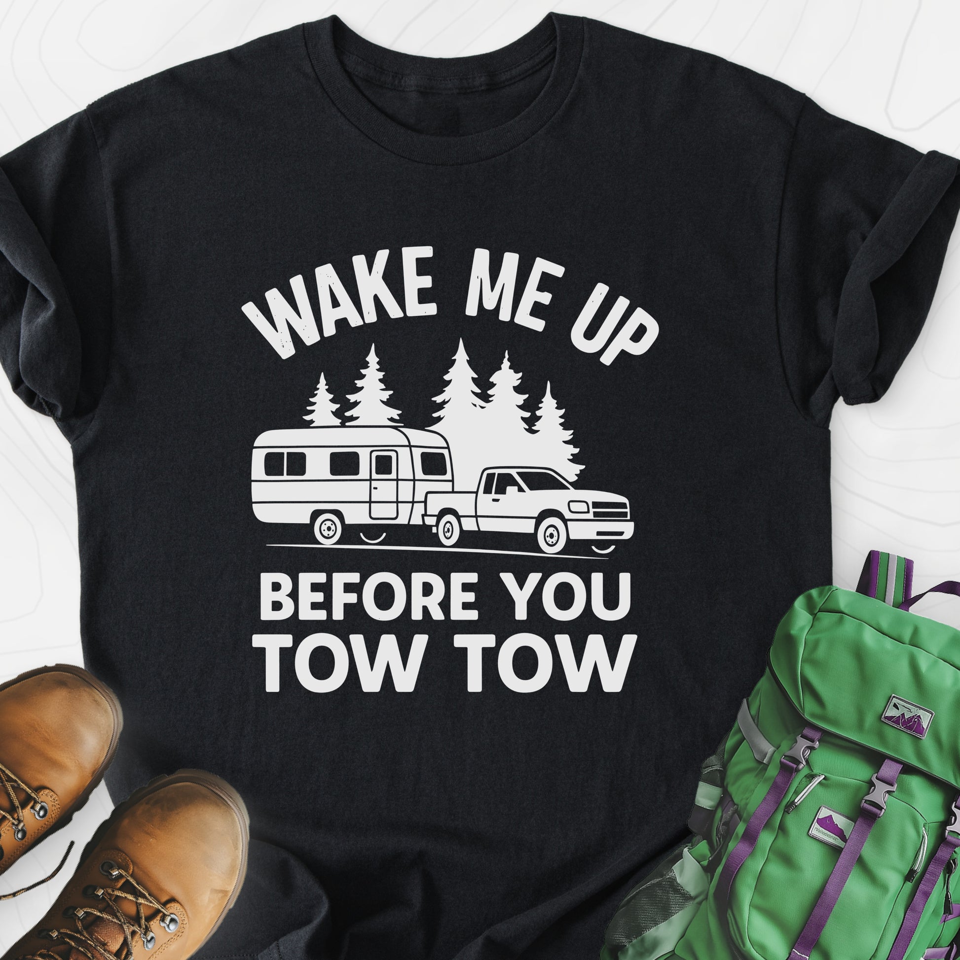 Tow Tow Black front print lightweight T-shirt