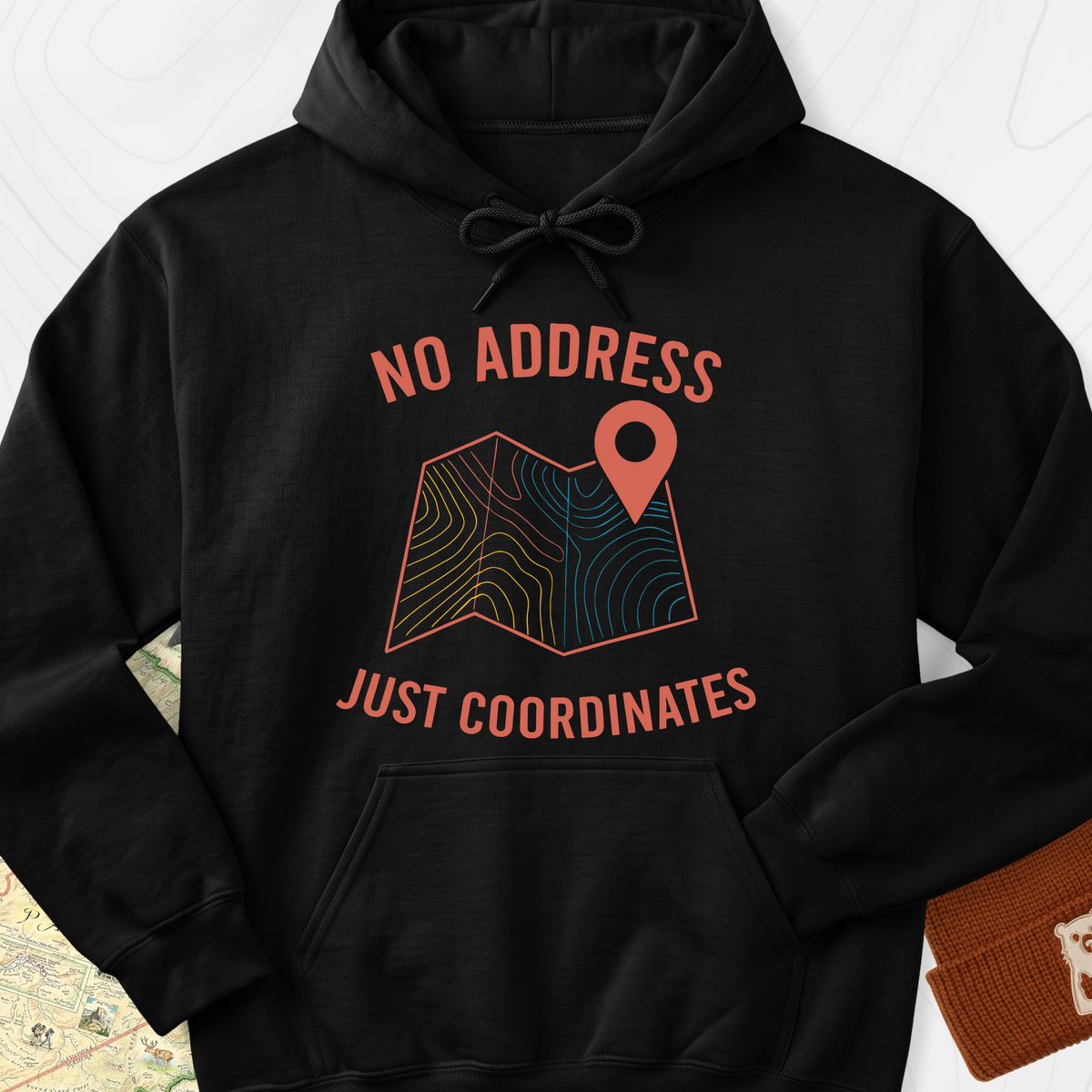 No Address Hoodie - Black