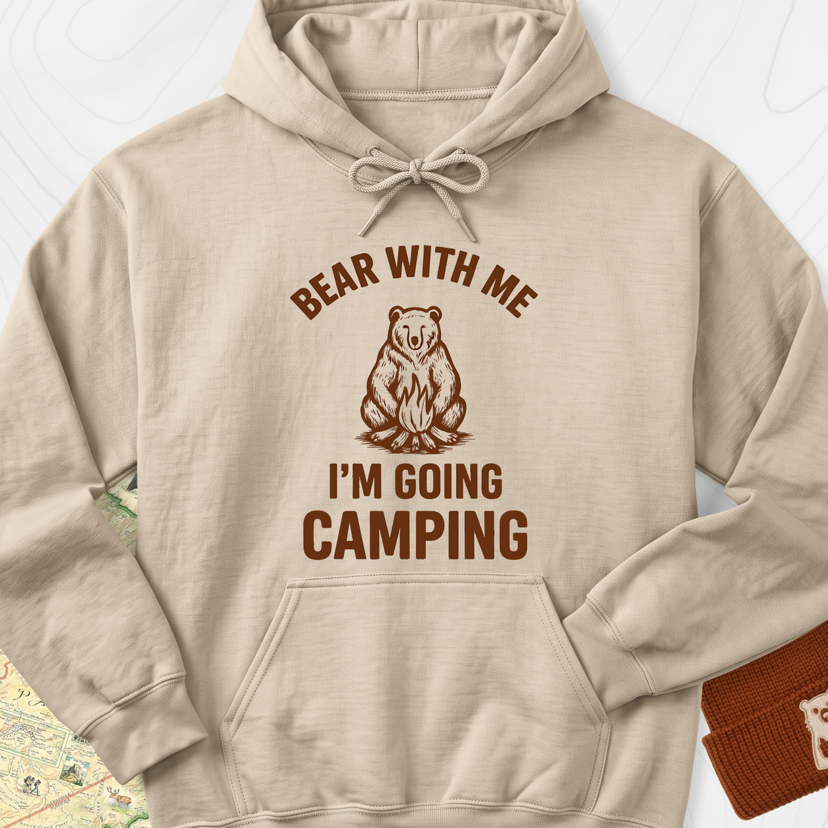 Bear With Me Hoodie - Sand