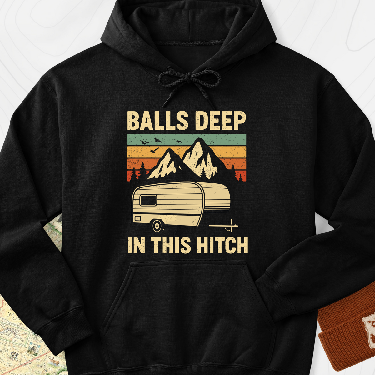 Balls Deep Hoodie - Black