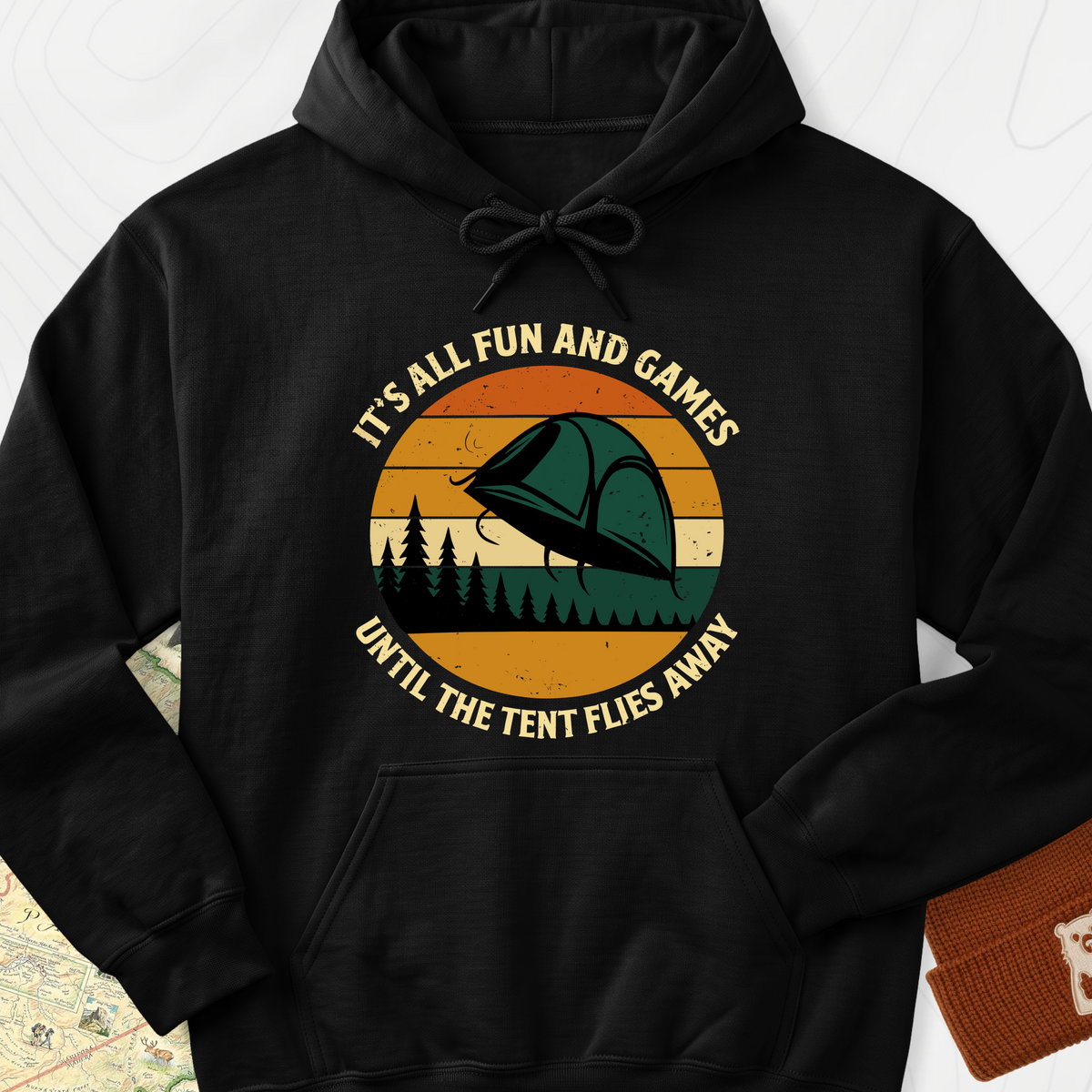 It’s All Fun and Games Hoodie - Black