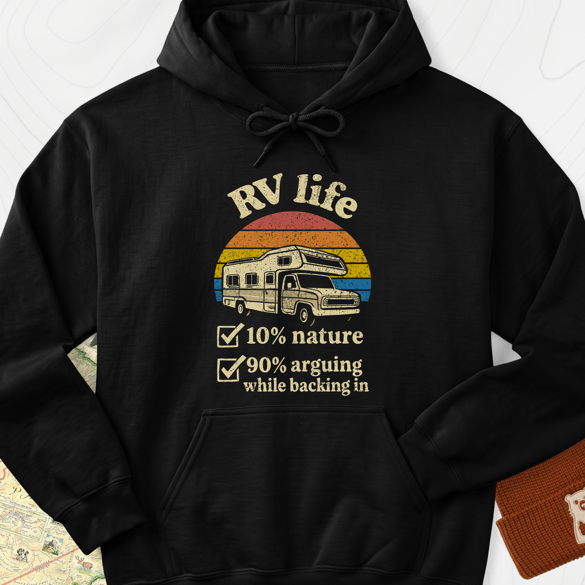 RV Life Hoodie - Black