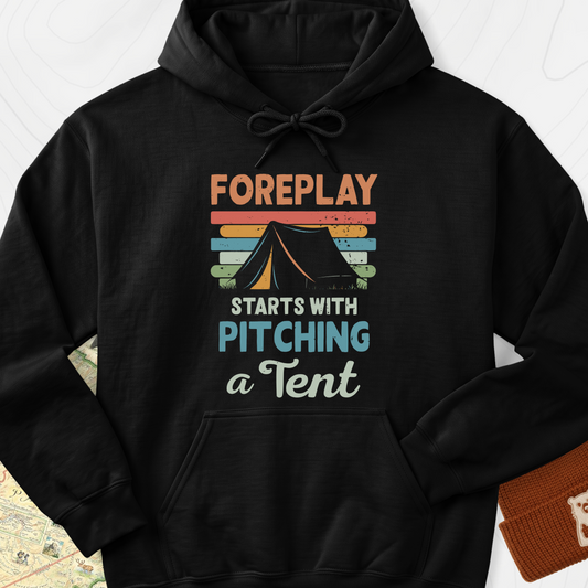 Pitching a Tent Hoodie - Black