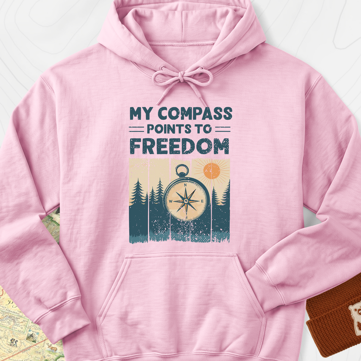Freedom Hoodie - Light Pink