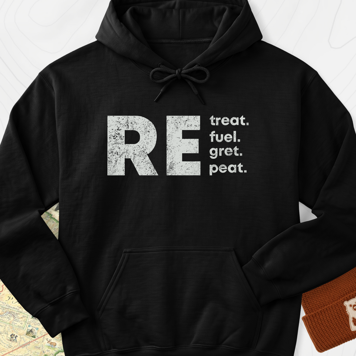 RE.peat Hoodie - Black