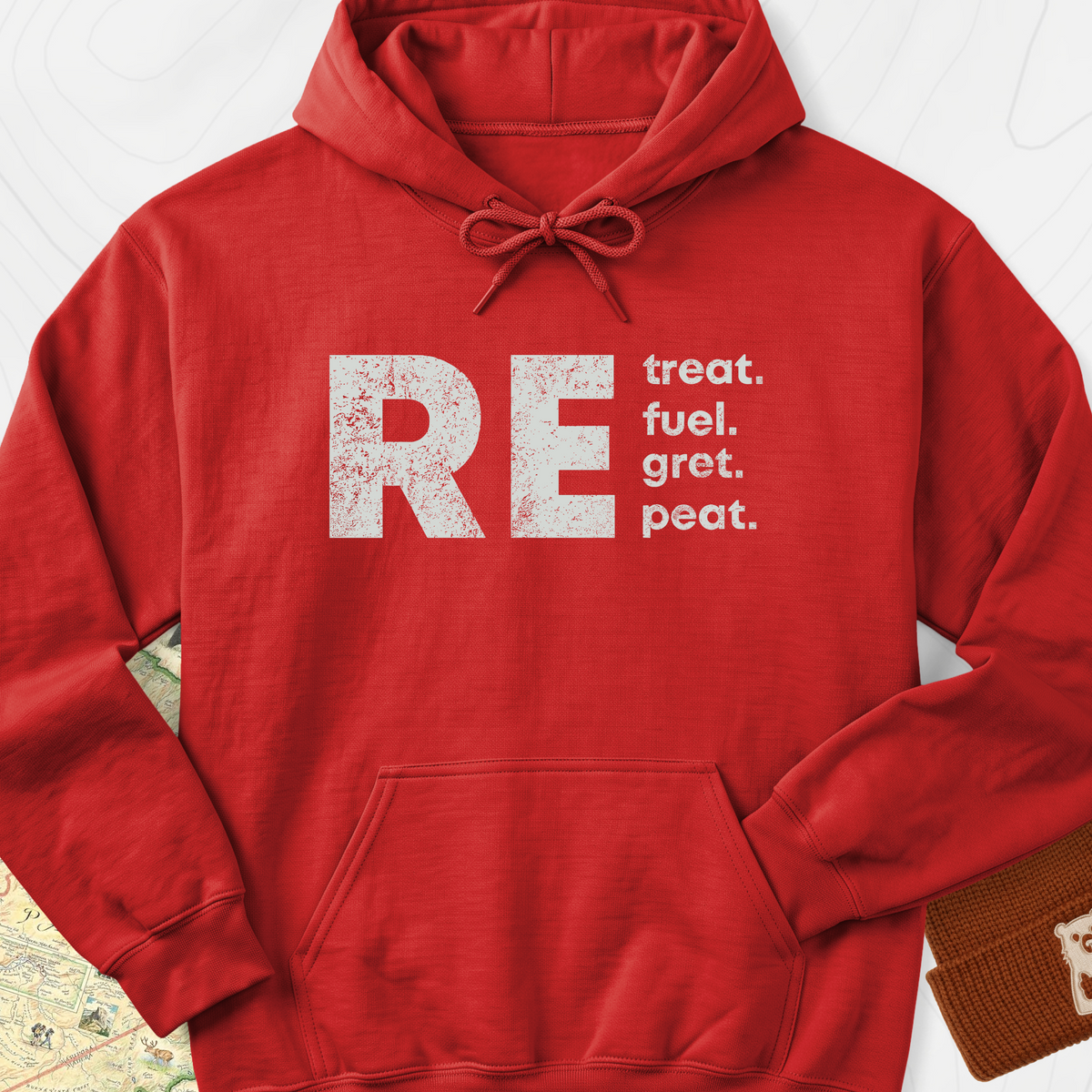 RE.peat Hoodie - Red