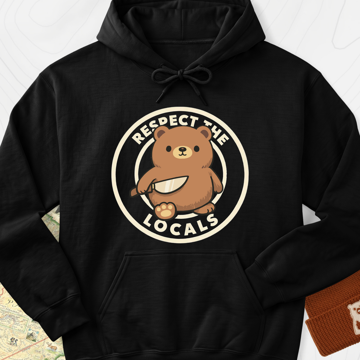 Respect the Locals Hoodie - Black