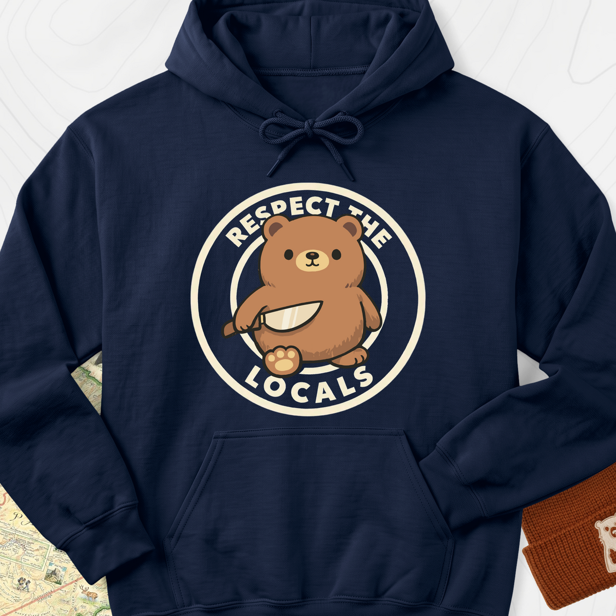 Respect the Locals Hoodie - Navy