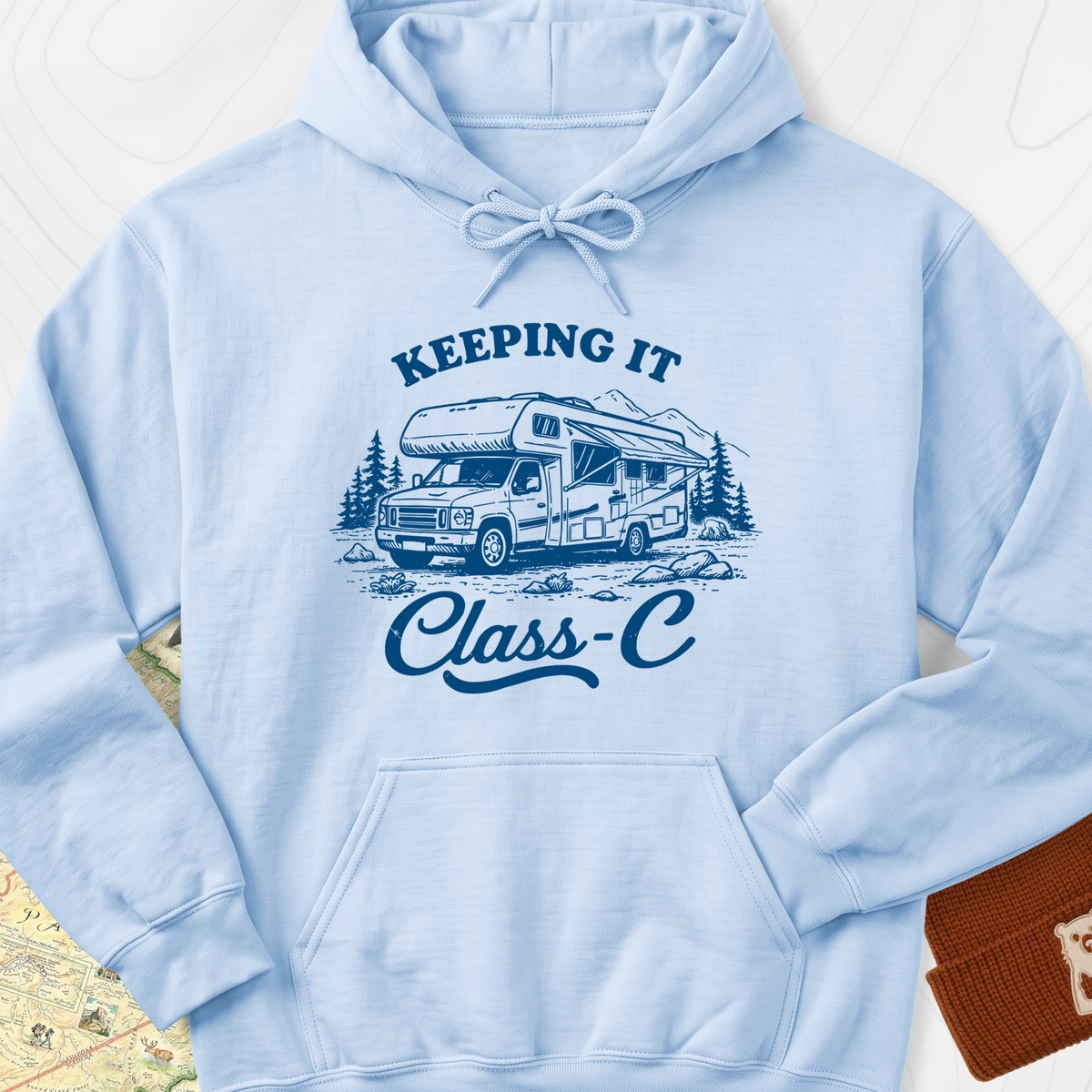 Keeping it Class-C Hoodie - Light Blue