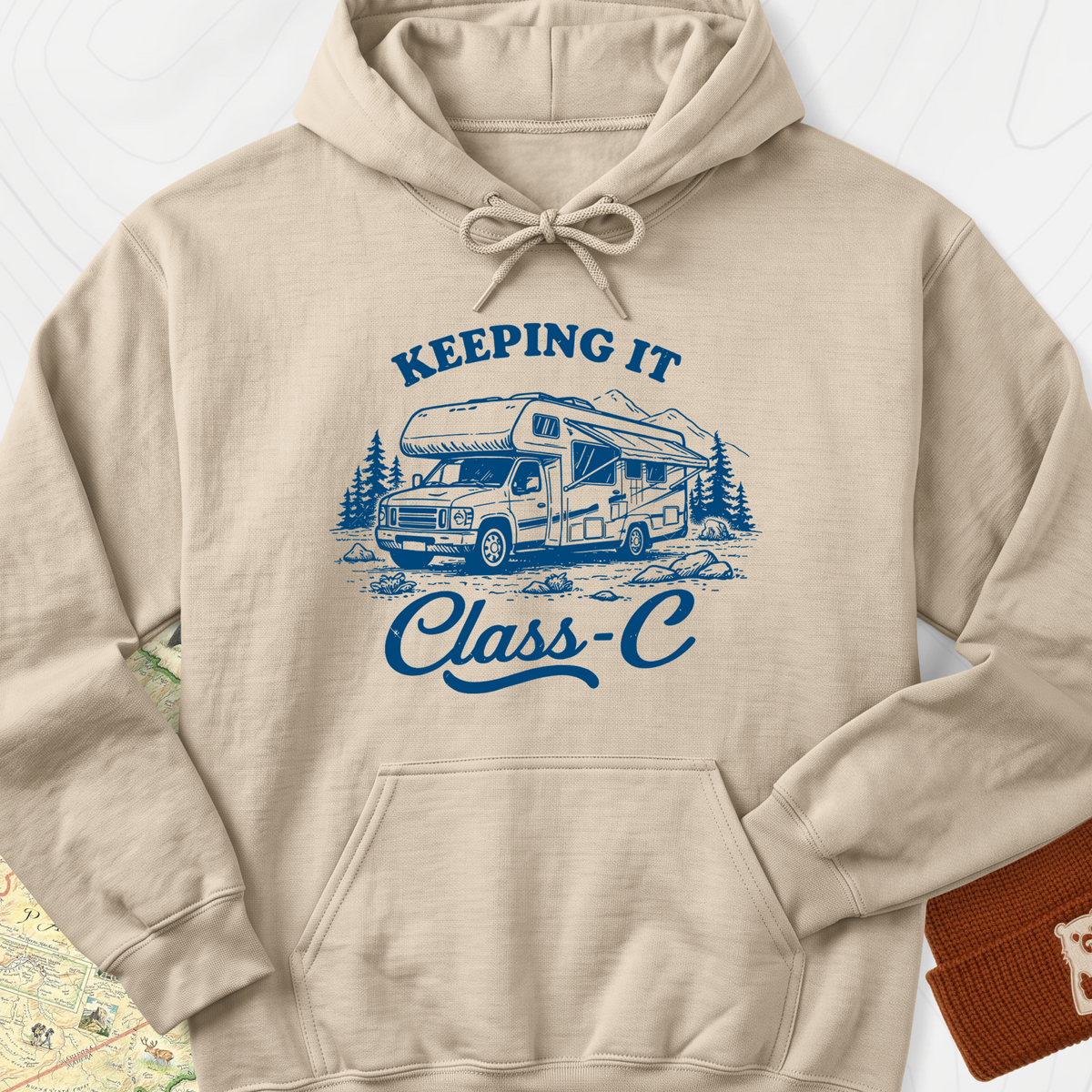 Keeping it Class-C Hoodie - Sand