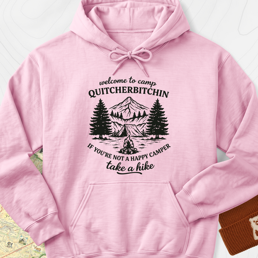 Camp Quitcherbitchin Hoodie - Light Pink