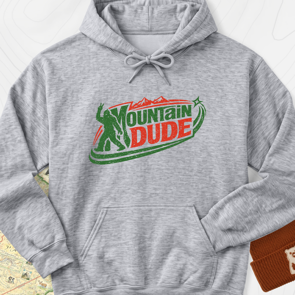 Mountain Dude Hoodie - Sport Grey