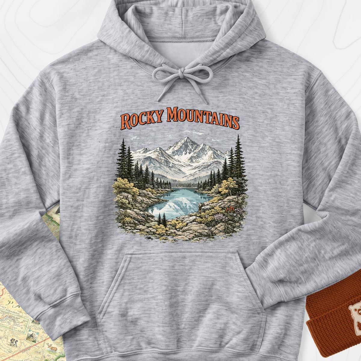 Rocky Mountain Escape Hoodie - Sport Grey